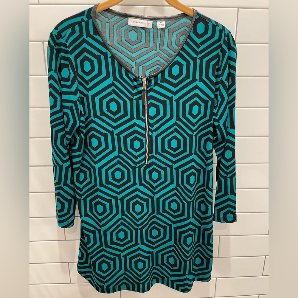 Susan Graver Liquid Knit top